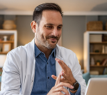 Clinician providing behavioral health care